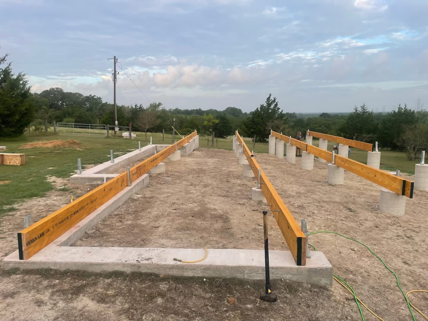 Ranch Home Foundation by Vitek Construction — In Progress · Fayette County