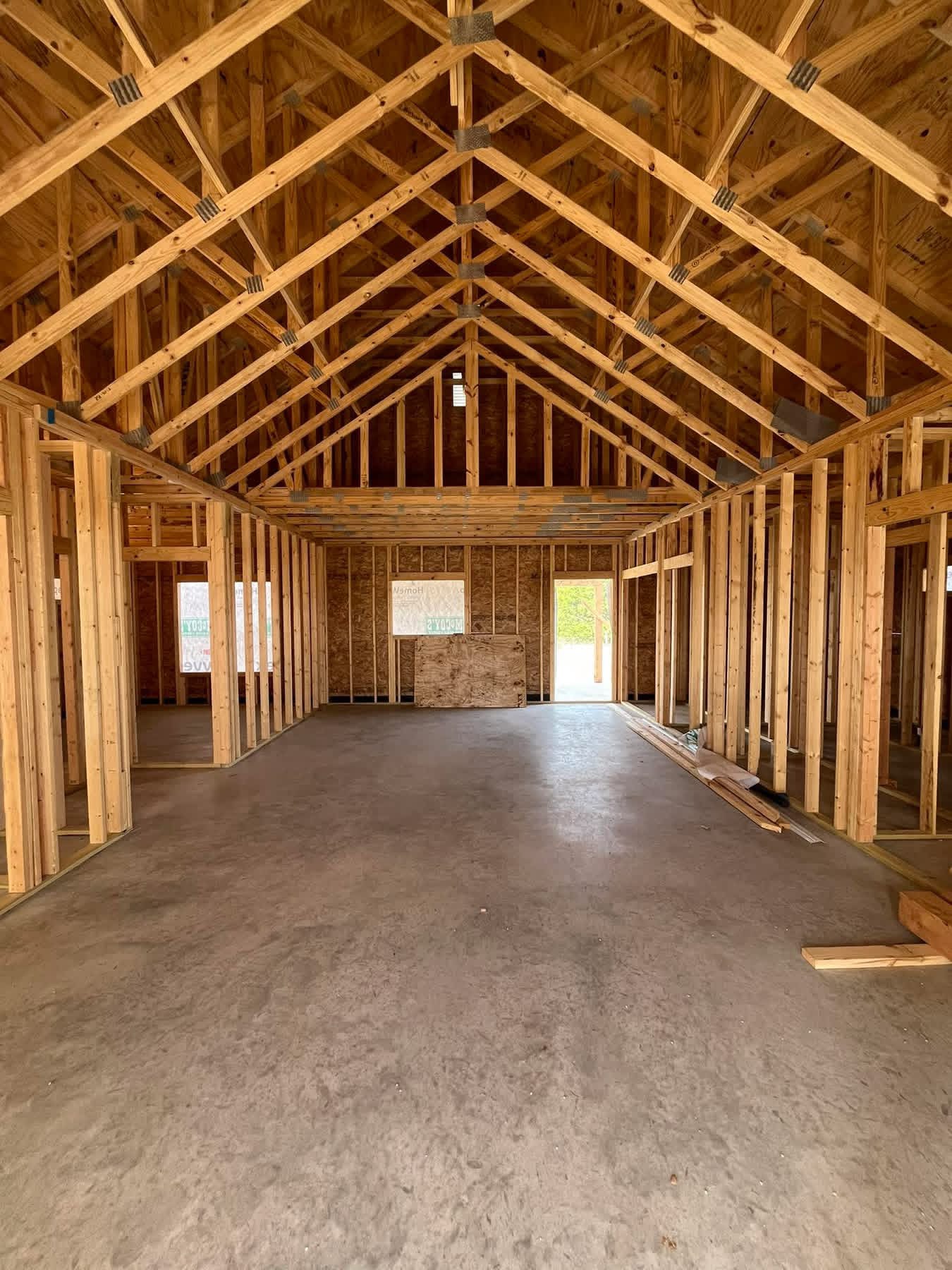 Cathedral Framing by Vitek Construction — Custom Build · Fayette County