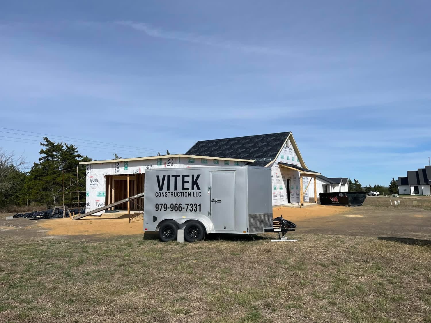 Hill Country Custom Home by Vitek Construction — In Progress · Round Top, TX